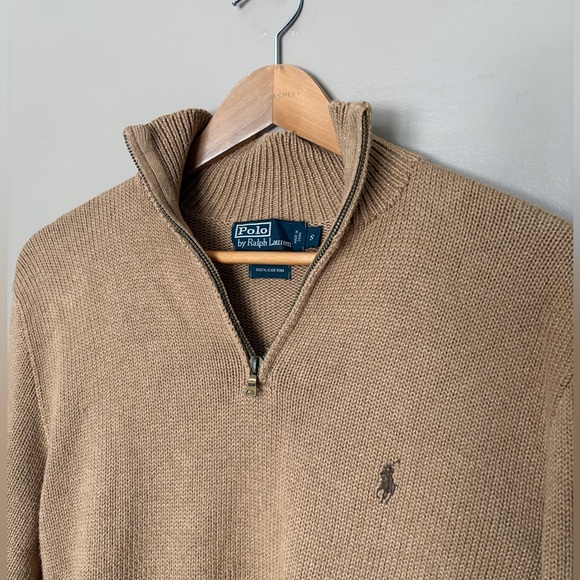 Polo Ralph Lauren Sweaters - vintage Ralph Lauren POLO 1/4 zip sweater sz S EUC 100% cotton preppy Old Money